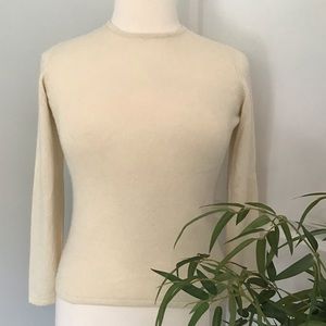 CHARTER CLUB Ivory off white 100% cashmere sweater
